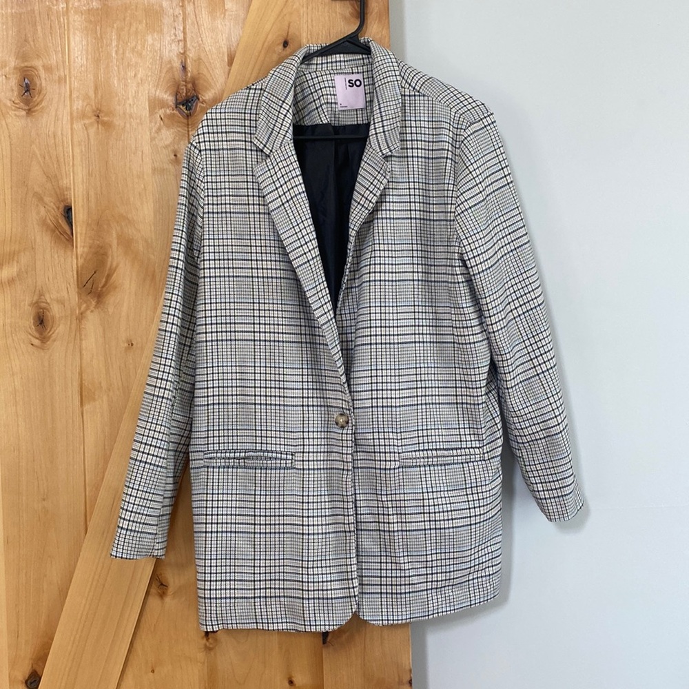 Plaid blazer